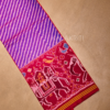 patola silk saree has a beautiful purple body adorned 107