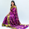 Purple Raw Silk Rajkot Patola Saree