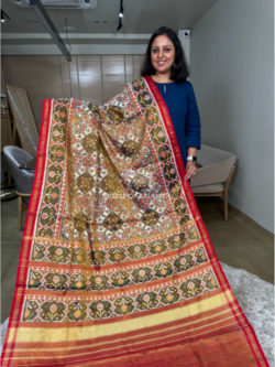 patan single ikat tissue patola saree