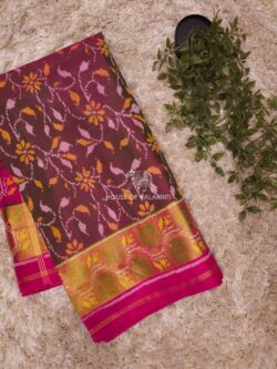 Mahendi Green Rajkot Patola Pure Silk Saree