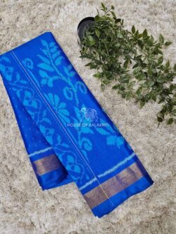 Blue Rajkot Patola Pure Silk Saree