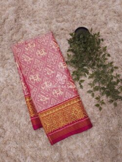 Pink Rajkot Patola Pure Silk Saree