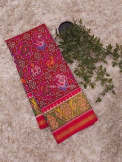 Rani Rajkot Patola Pure Silk Saree