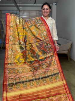 patan-patola-single-ikkat-tissue-pure-silk-saree