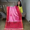 Pink rajkot patola pure silk saree