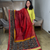 Maroon rajkot patola pure silk saree
