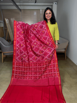 pink rajkot patola pure silk saree