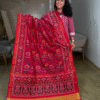 Pink Single Ikkat Pure Silk Patola Saree