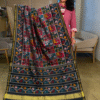 Black Pure Silk Single Ikkat Patola Saree