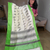 Off White Patola Pure Silk Saree