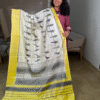 Off White Patola Pure Silk Saree