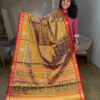 lavender tissue single ikkat patola pure silk saree