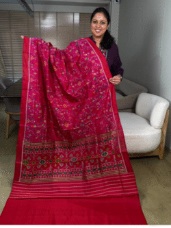 Pink Rajkot Patola Pure Silk Saree