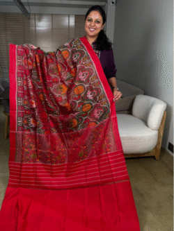 Green Rajkot Patola Pure Silk Saree