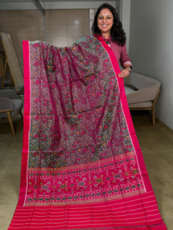 Green Rajkot Patola Pure Silk Saree