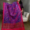 purple rajkot patola pure silk saree