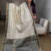 Off White Rajkot Patola Pure Silk Saree