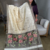 Off-White Rajkot Patola Pure Silk Saree