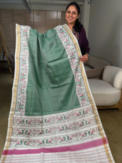 Green rajkot patola pure silk saree