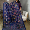 Blue rajkot patola pure silk saree