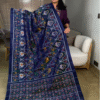 Blue Rajkot Patola Pure Silk Saree