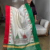 Off-White Rajkot Patola Pure Silk Saree