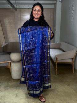 Pure Mulberry Silk Rajkot Patola Scarf