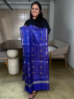 Pure Mulberry Silk Rajkot Patola Scarf