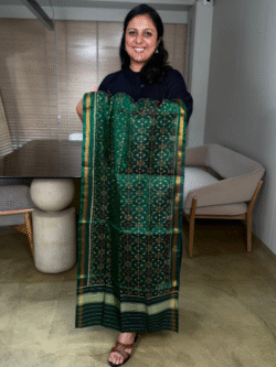 Pure Mulberry Silk Rajkot Patola Scarf