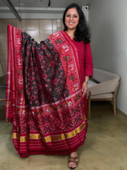 twill patola pure silk dupatta