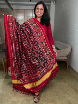 Twill Patola Pure Silk Dupatta