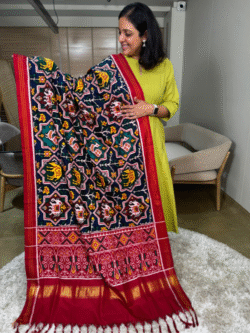 Double Ikkat Patan Patola Pure Silk Dupatta