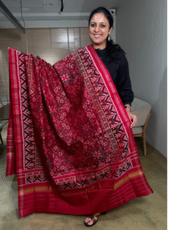 Patan Single Ikkat Patola Pure Silk Dupatta