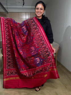 Patan Single Ikkat Patola Pure Silk Dupatta