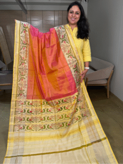 Pink Rajkot Patola Pure Silk Saree